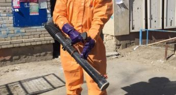 В Костанае началась дезинфекция подъездов