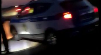 Сотрудники батальона патрульной полиции помогли водителю вытащить машину из кювета