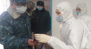 Начальник ДП проверил работу санитарного поста на границе