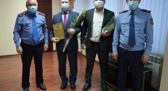 На заслуженный отдых провели полицейских в ДП Костанайской области