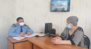 Начальник полиции города Житикара провел прием граждан во фронт-офисе полиции