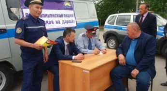 Полицейские ответят на вопросы костанайцев в рамках акции “Приемная на дороге”