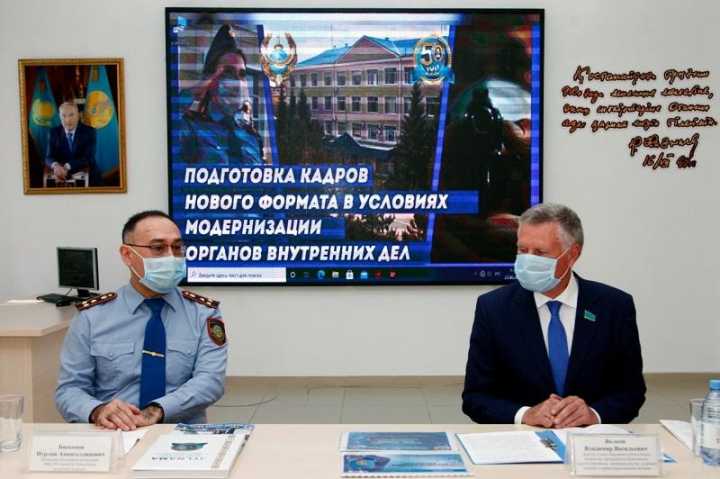 Новый формат подготовки кадров продемонстрировали в Академии МВД в Костанае
