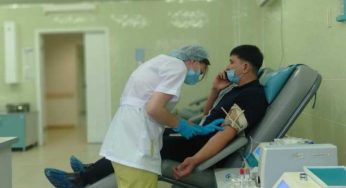 Эстафету донорства приняли костанайские наркоборцы
