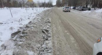 Грозит ли штраф за двойную сплошную: разметку в зимний период на дорогах Костаная не видно