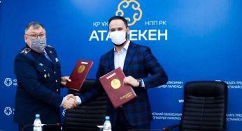 Палата предпринимателей Костанайской области подписала меморандум о сотрудничестве с Департаментом полиции