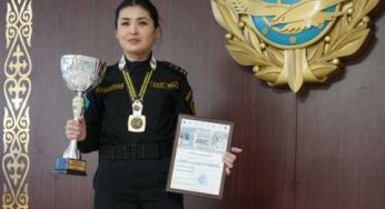 Инспектор СОБРа Костанайской области Сая Ауелбекова одержала победу в республиканском мастерском турнире